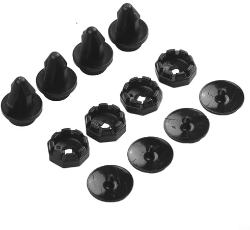 Pumixiy Innentasten für Hutablage für Juke F15, kompatibel mit 79916-1KA2A und 799101KA0A, schwarze ABS-Clips, 4 Stück
