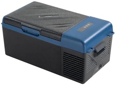 zcamp KI15 Refrigerador de 12 voltios de 16 cuartos de galón, congelador portátil, enfriador para auto de 12 V, control por aplicación, 12/24 V CC 100-240 V CA para acampar, viajes, camiones