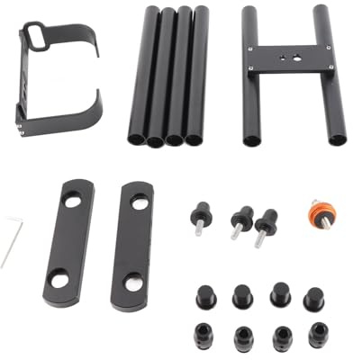 60cm Motorized Camera Slider, Professional Alloy Track Rail Slider for DSLR Cameras, Adjustable Motorized Camera Trolley with Stable Anti - Shake Design, Portable CNC Machined Slid