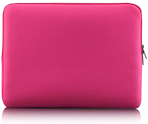 Vroomoto Zipper Soft Sleeve Bag Case Portable Laptop Bag Replacement for 11 inch Air Ultrabook Laptop Pink (2)