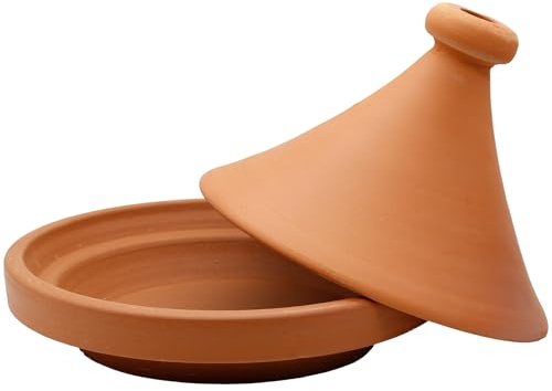 Casseruola in argilla – Tajine marocchina Ø 30 cm cottura per 3-4 persone | Tagine pentola da giardino non smaltata in terracotta