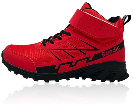 Nowaland Outdoor Trekkingschuhe mit robustem Obermaterial, stark profilierter Laufsohle, gepolstertem Schaft sowie Schnürung und Klettverschluss für Wandern, Freizeit & Alltag