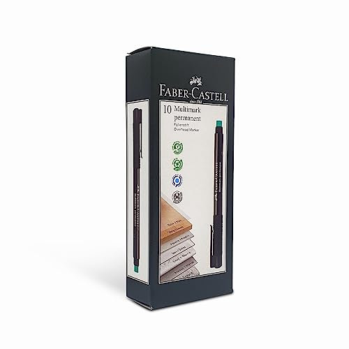 FABER-CASTELL Permanentmarker MULTIMARK 1513 schwarz F - 10er Pack