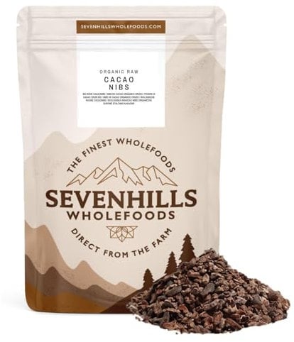 Sevenhills Wholefoods Organic Cacao Nibs, Raw, Peruvian 1kg