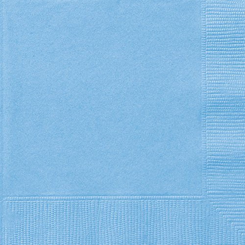 Solid Luncheon Napkins | Powder Blue Color Theme | 50ct