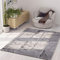 VIMODA Designer Teppich Modern Steinmauer Marmor Optik in Grau, Maße:80 x 150 cm