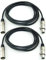 Adam Hall Cables 2 Stück K3MMF0300 Mikrofonkabel XLR female auf XLR male DMX Audio Kabel 3 pol polig (3,0 m, Schwarz, 2)