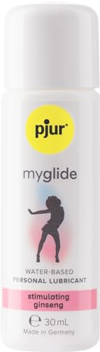 pjur myglide - Gleitgel auf Wasserbasis - mit Ginseng zur Stimulation für die Frau - für ein prickelndes Sexerlebnis (30ml)