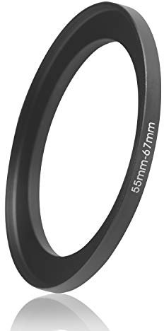 Ares Foto® STEP UP Filter Adapter Anneau Adaptateur de filtre Bague d'adaptation. Pour les lentilles et les filtres. Fabriqué en métal de haute qualité. Très mince et robuste. (55mm – 67mm)