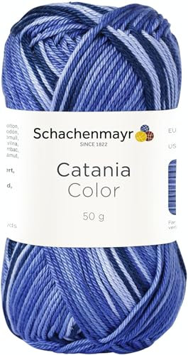 Schachenmayr Catania Color 9801780-00201 jeans color Handstrickgarn, Häkelgarn, Baumwolle