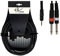 GEWA Cable Basic Line 3 m, negro, 1x conector jack 3,5 mm estéreo - 2x conector jack 6,3 mm mono, 190125