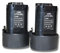 vhbw 2X Batterie Compatible avec Makita Radio de Chantier DMR106B, DMR108, DMR107, DMR106, DMR105 Outil électrique (2000 mAh, Li-ION, 10,8 V)