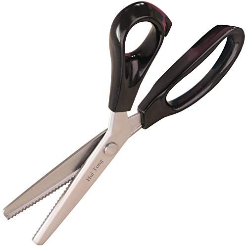 Hui Tong zackenschere stoff Robuste und Scharfe, Zickzackschere & Wellenschnitt Schere (Wellenschnitt 3mm)