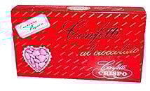 CONFETTI CUORICINI ROSA CRISPO CONFEZIONE DA 1 KG BOMBONIERE CUORI MIGNON