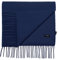 Bovari Kaschmir Schal Damen – 100% Kaschmir/Cashmere – Premium Qualität – 180 x 31 cm - viele Farben (blau (Navy Blue))