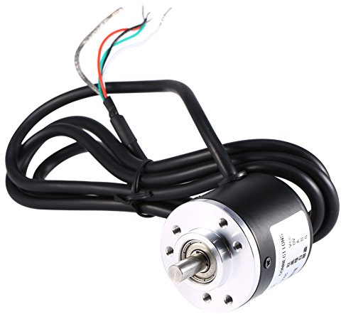 Encodeur rotatif 600P / R Arbre 5V-24V AB 2 phases 6 mm Encodeur photoélectrique à rotation incrémentale