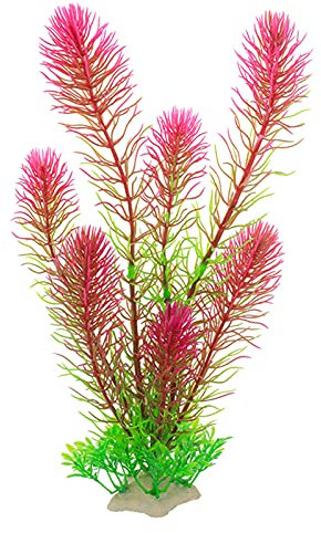 Plantes Aquatiques Artificielles, Plantes Aquatiques Simulation Fournitures Pour La Maison En Plastique Artificiel Eau Herbe Accessoires Pour La Décoration D'aquarium Vin rouge Taille unique