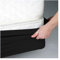 UYFRD Boxspring-Abdeckung um das Bettkasten, Matratzenschutz, 4 Seiten, elastisches Bettkasten-Set für Doppelbett, Doppelbett, Queen-Size-Bett, Kingsize-Bett, Schwarz, 150 x 200 cm