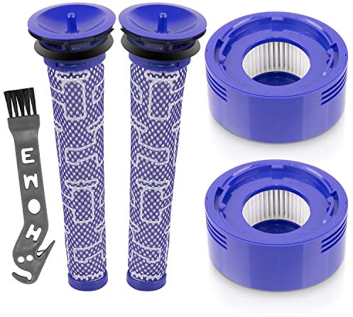 V8 Filter for Dyson V8 V7 V8+ Absolute Animal Vacuum Cleaners, 2 Pre Filters & 2 Hepa Postfilters, Replaces Part Number DY-96566101, DY-96747801 …