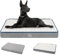EMPSIGN Extra Large Orthopedic Dog Bed - Washable, Removable Cover, XXL Dog Beds Mattress for Crate, Grey, 112x76x7,5cm