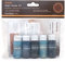 Exterior Wood Stain (Tester Kit, Blues) - Quick Drying and Easy-to-Apply - Concentrated Wood Stain for Outdoor Wood, Garden Furniture, Windows & Cladding