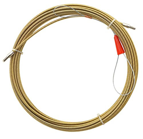 Einziehband Einziehspirale in Stahlmaterial Einziehdraht Einziehhilfen ideales zur Kabelverlegung, 4,0mm,10M
