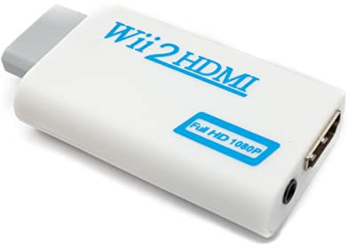 System-S WII Y Adattatore maschio a standard HDMI maschio AUX femmina cavo per Nintendo Wii