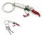Schlüsselanhänger im Taschenformat mit Schlüsselring, italienische Nationalflagge, aus Metall, Accessoire für Damen und Herren, Geschenkidee (CORNETTO)