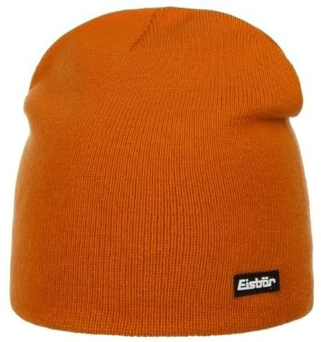 Eisbär Uni Beanie Strickmütze Skimütze Wintermütze Herren - Herbst-Winter Winter - One Size orange