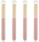 Lot de 4 pinceaux de maquillage - Pour femmes et filles - Rose