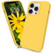 Handzer Coque Jaune - Compatible avec Apple iPhone 14 Pro Max, Housse Antichoc en Silicone Liquide, Protection intégrale, Coque de Protection Anti-Rayures, Doublure Microfibre