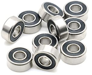 EKCOS 10 Stück S684-2RS 4X9X4mm Edelstahllager ABEC-7 684RS Lager 684 Kugellager