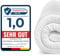 Dailydream Matratzen Topper 100x200cm | Komfortschaum | 6cm hoch |Edition 7-Zones, Model L/XL| hart | Zertifiziert & ergonomisch für unbequeme Matratze & Gästebett | Mattress Topper 100x200
