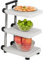DUDOK Microwave Oven Rack, 3 Tier Kitchen Stand Counter Shelf With Removable Shelves, Countertop Pot Holder Rack, Storage Organizer Trolley Services Cart For Plates, Pans, Bowls, Kitchen Appliances