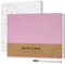 Vienrose Album Fotografico Autoadesivo per Immagine 10x15, Piccola Copertina di Lino Album Scrapbook 60 Pagine Bianche Fai Da Te Libro Scrap con Una Penna Metallica, 21,5x30 cm Rosa