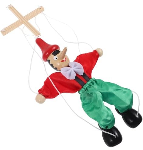 Vaguelly Marionette in Legno Figure Di Persone Artigianato Marionette Per Ragazzi E Ragazze Giocattoli Con Corda Da Tirare Divertenti Giocattoli Interattivi Per Ragazzi E Ragazze Casuale