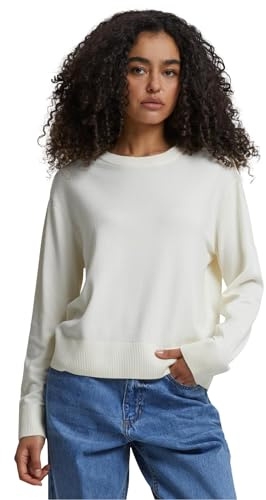 Urban Classics Damen Ladies Knitted Roundneck Sweater whitesand, 3XL