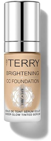 By Terry Brightening CC Foundation, Hydrating Serum Foundation, Ultra-Sheer Finish, Vegan & Cruelty Free, 4N, Medium Neutral
