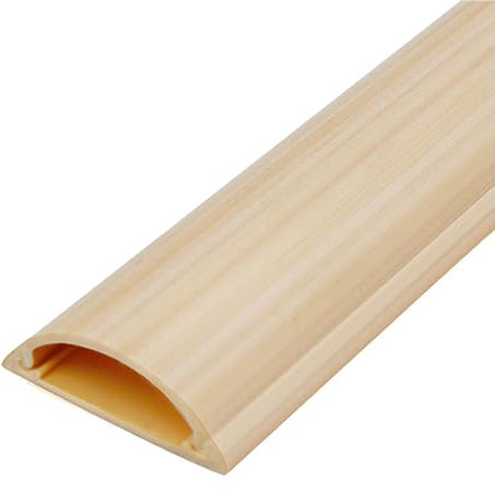 RobustWeg Decorative Wire Hider,Open Wire Duct,Wall Mounted TV Wire Hider,Half Round Self-Adhesive Cable Cover,Decorative TV Cable Tidy,for Wall Mount TV Cables Cover Wire Trunk