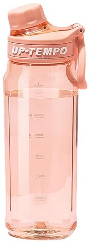 YAVA Wein Wasserflasche Gym | Sportwasserflasche | Wasserflasche | Sportwasserbehälter mit Sicherheitsverschluss | Wasserflasche Getränke Flasche mit Stundenmarkierungen