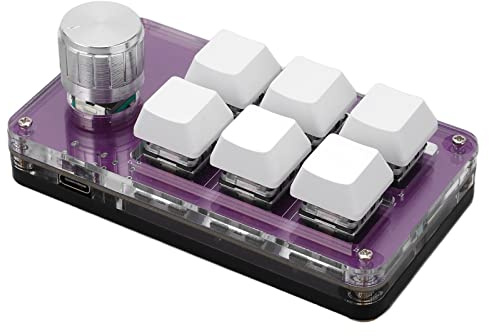 Tbest Smart Security Einhand-Handtastatur, Multifunktions-Gaming-Tastatur, Verknüpfung, Programmierbare Tastatur mit