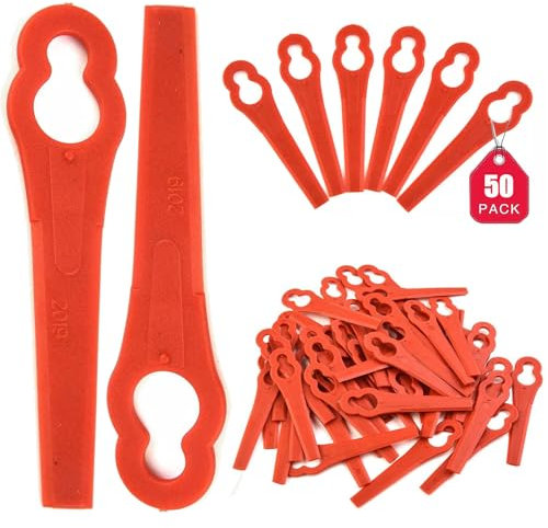 50PCS Plastic Blades Replacement for for Stihl Polycut 2-2 3-2 FSA 45 FSA 57 40080071000 Lawnmower Trimmer Grass Cutter Tools Garden Lawn Mower Trimmer Blade