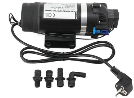 YILIKISS WasserPumpe, 220V Membran Wasserpumpe Selbstansaugende Wasserpumpe Membranpumpe Druckpumpe Garden Wasserpumpe 160PSI 0.55A 5,1-5,5 L/min für Caravans Wohnmobilen