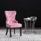 ULUYYUC Eckbank Esszimmer Stuhl Esszimmer Esstisch Stühle Stühle Esszimmer - Esszimmerstühle 2 STK. Rosa Samt für Wohnstube Büro Speisesaal Schlafzimmer