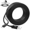 USB C Cable 10M,Extra Long Power Extension Cable Compatible with Mi Camera 2K Security Camera,Ring Pan-Tilt,for CCTV YESKMO eufy, USBA to USB C Cord for Security Cameras Continuously Charging,Black