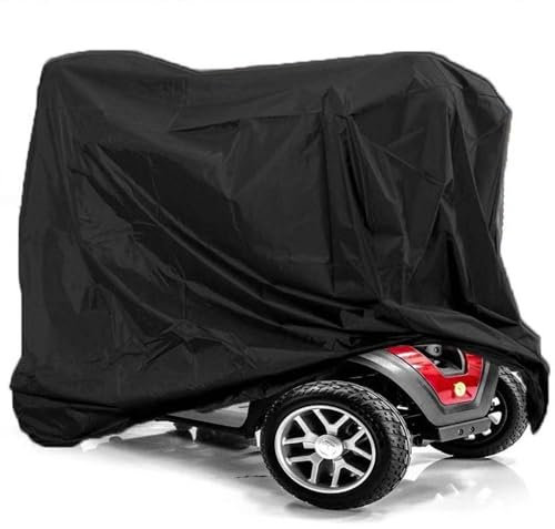 Mobility Scooter Cover, Rollstuhlabdeckung, Heavy Duty 210D Oxford Fabric Electric Scooter Rain Cover, Anti Dust Rain Snow Sun UV Protection Wheelchair Storage Cover (170*61*117cm)