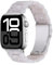 Miimall Bracelet Compatible avec Apple Watch 38/40/41/42mm(Series 10), Strap Résine pour Apple iWatch 10 9 8 7 6 5 4 3 2 1 SE avec Métal Boucle en Acier Inoxydable Femme Blanc Perle, Boucle en Argent