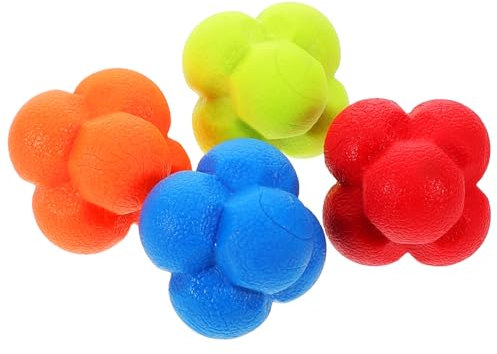 TOYANDONA 4pezzi Palla Reazione Esagonale Attrezzatura Per Allenamento Palla Per Allenamento Velocità e Agilità Colori Per Atleti e Allenamenti Fitness