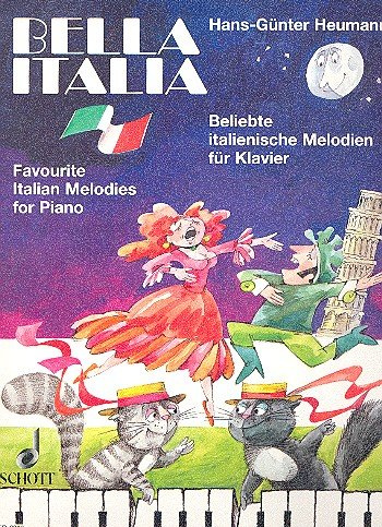 BELLA ITALIA für Klavier mit Bleistift -- Beliebte italienische Melodien zum Singen und Spielen für kleine Klavierspieler, sehr leicht gesetzt mit großen Noten von Hans-Günter Heumann (Noten/sheet music)