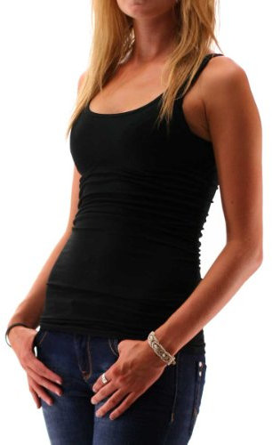 ONLY Women's Onllive Love Long Tank Top Noos,Black (Black), L